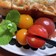 プチトマトの転がり防止に❉食べ易い工夫❉