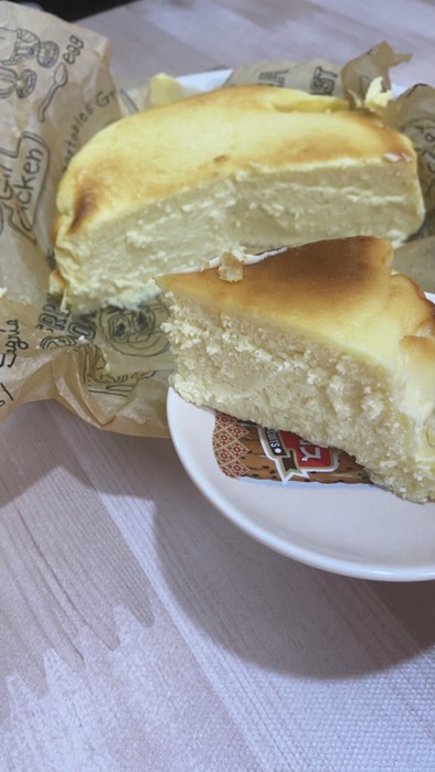 湯煎焼き　バスク風チーズケーキの写真