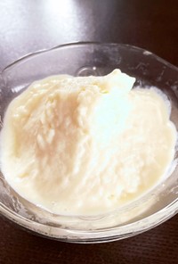 豆腐と豆乳で作るアイス→生クリーム不使用