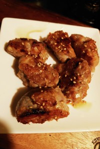 椎茸の豚生姜焼き巻き☆