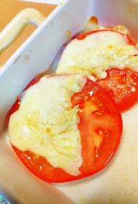 トースターで☆トマトのとろ～りチーズ焼き