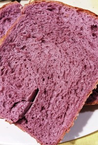 【自分用】紫芋パウダーの食パン（HB）