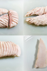 鶏胸肉切り方 繊維方向と柔らかさ比較実験