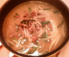 インスタントラーメンのアレンジ:その①