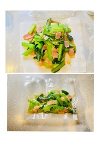 簡単！作り置き！　小松菜ベーコン！