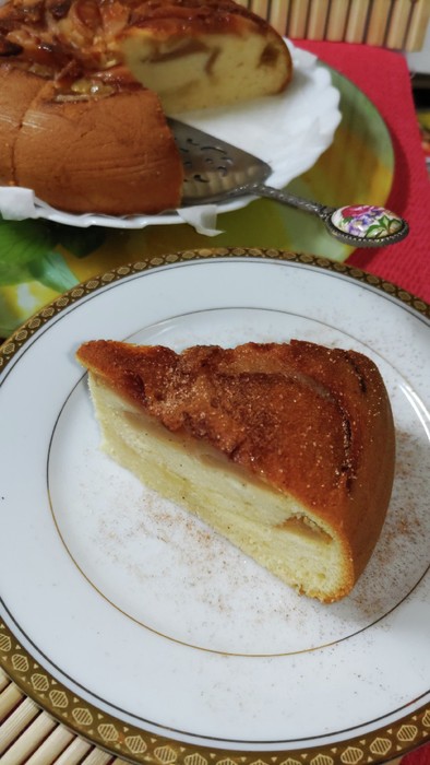 簡単美味しいシナモンアップルケーキの写真