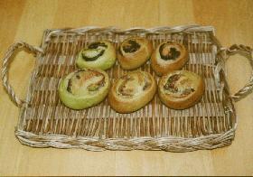 抹茶あんロール&チョコロール