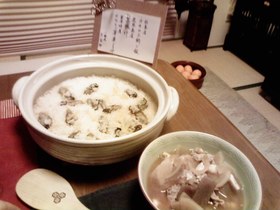 牡蠣の土鍋ごはん