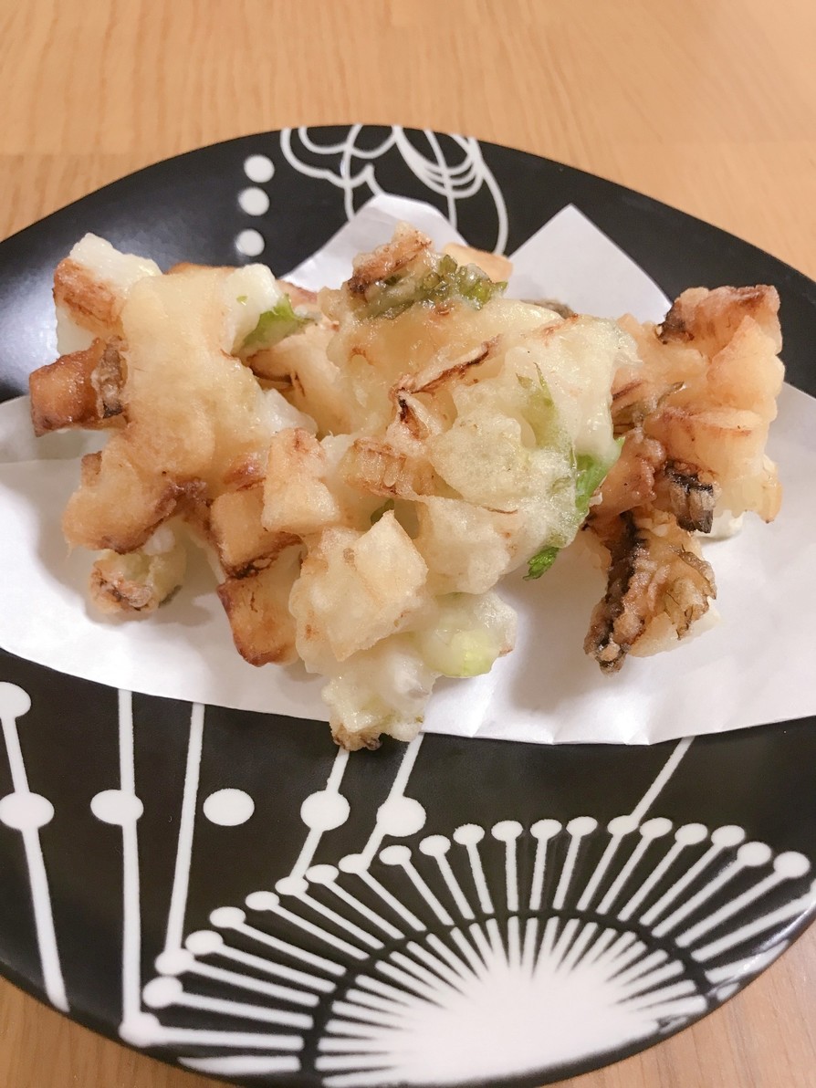 セロリと山芋の天ぷら