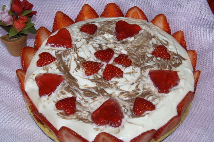 バレンタインに マーブルレアチーズケーキ レシピ 作り方 By コッコままクッキング クックパッド 簡単おいしいみんなのレシピが355万品
