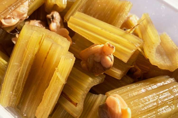 山菜 ふき あさりとふきの煮物 レシピ 作り方 By ハロハロ クックパッド 簡単おいしいみんなのレシピが371万品