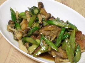 鶏肉のカレー風味照り焼き