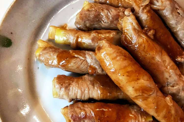 意外な味付け たけのこの肉巻き レシピ 作り方 By Chobinobe クックパッド 簡単おいしいみんなのレシピが373万品