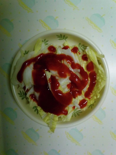 ケチャップ白菜サラダの写真