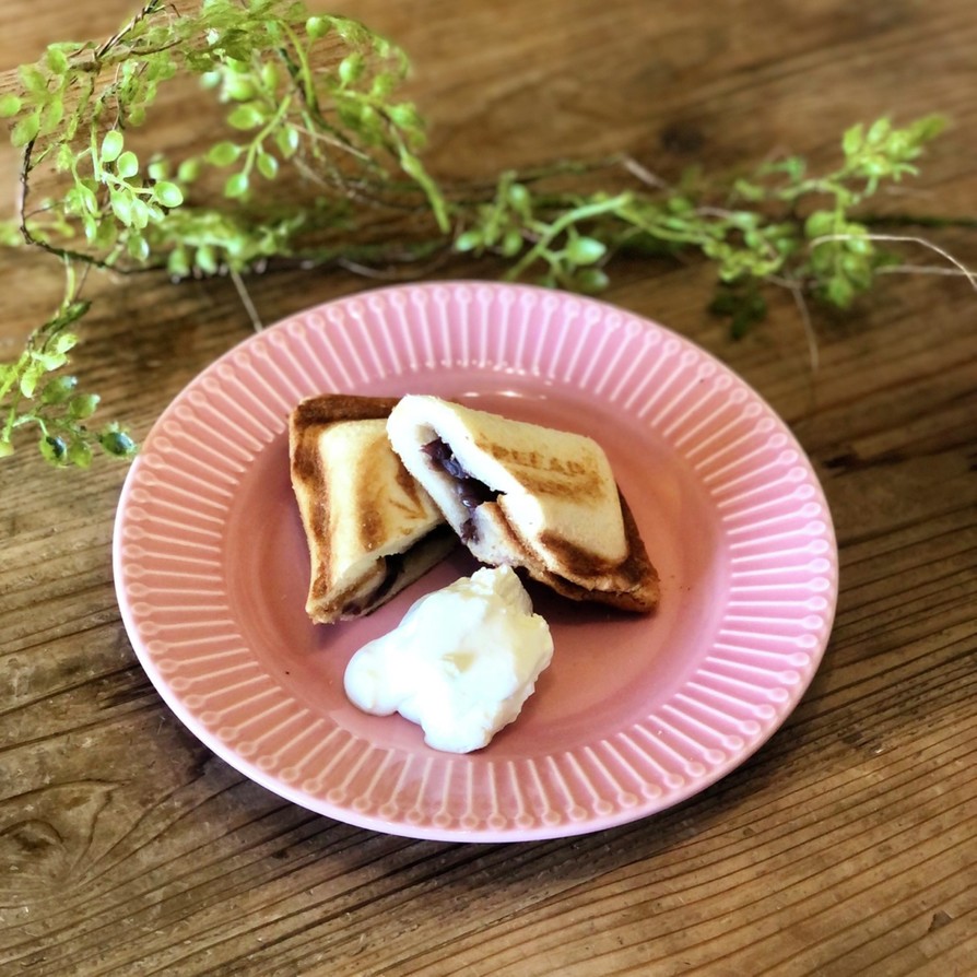 キャンプ飯あんバタートーストの画像