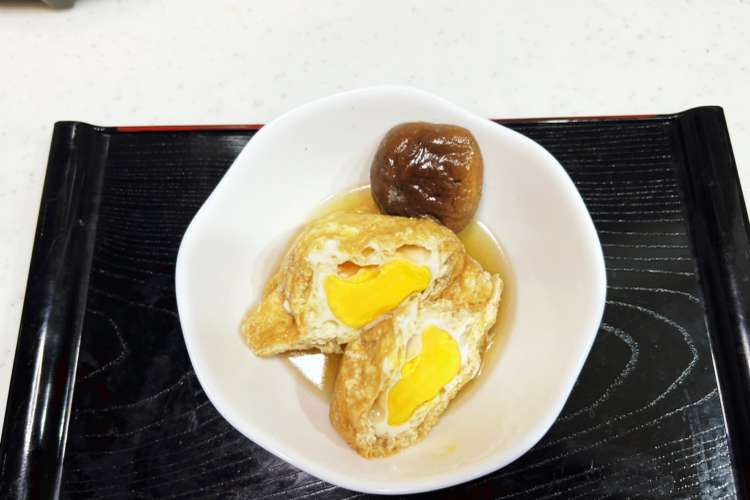 昆布茶としいたけ茶で甘いジューシー巾着卵 レシピ 作り方 By ウクレレおじさん クックパッド 簡単おいしいみんなのレシピが370万品