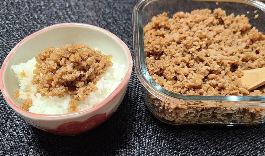 甘辛でご飯パクパク！生姜鶏そぼろの画像