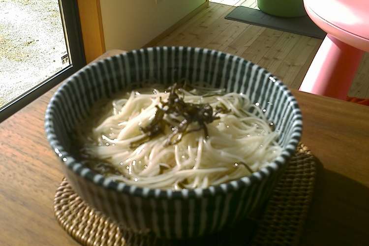 そうめんでお茶づけ 必殺二つ折茹で レシピ 作り方 By はねじゅー クックパッド 簡単おいしいみんなのレシピが360万品