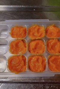 離乳食初期かぼちゃのペースト