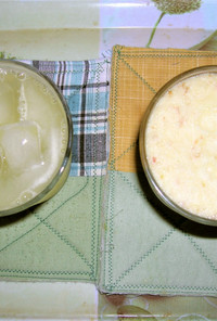 生リンゴ＋カルピスジュース（２種味比べ）