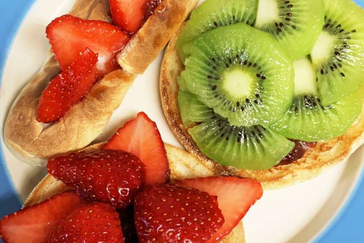 イングリッシュマフィンフルーツのせ レシピ 作り方 By うさこにー クックパッド 簡単おいしいみんなのレシピが373万品