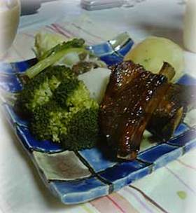 スペアリブと温野菜ランチ