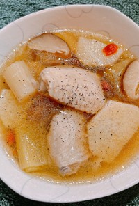 ☆長芋と鶏肉の薬膳スープ☆