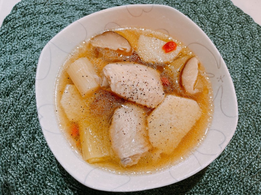 ☆長芋と鶏肉の薬膳スープ☆の画像