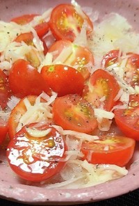 トマトと新玉ねぎの生姜マリネ