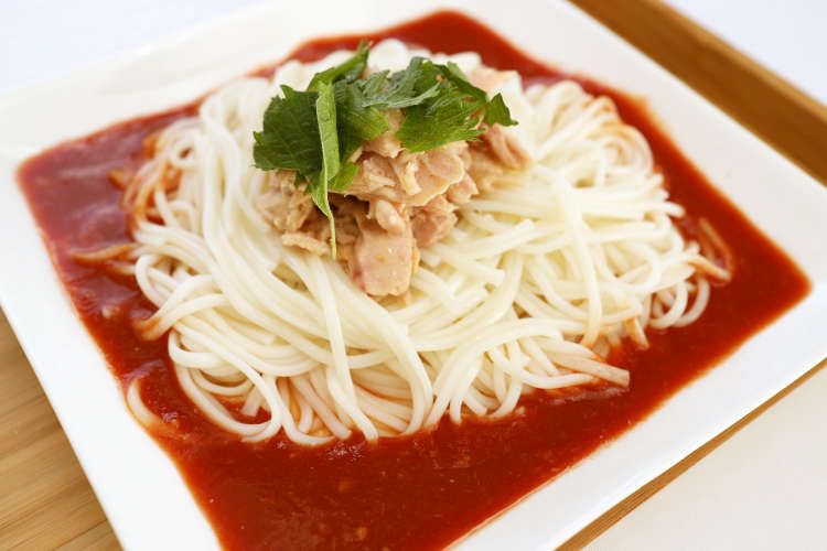 塩麴にんにくのツナトマトぶっかけそうめん レシピ 作り方 By 株式会社ソーキ クックパッド 簡単おいしいみんなのレシピが375万品