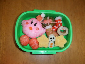 キャラ弁 星のカービィーのクリスマス