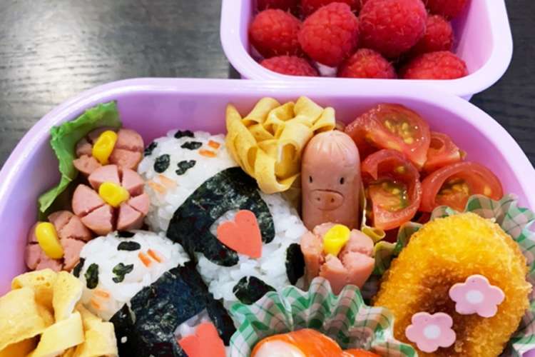 照れパンダキャラ弁 幼稚園用 2歳3ヶ月 レシピ 作り方 By ホープスター クックパッド 簡単おいしいみんなのレシピが373万品