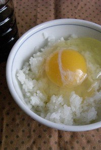 さしみ醤油で卵かけご飯