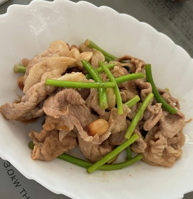 簡単✨豚肉とニンニクの芽　スタミナ炒めの写真