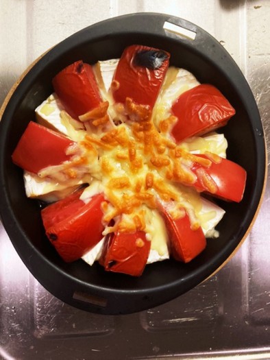 簡単カマンベールトマト焼の写真
