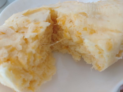 レンジで簡単！チーズ蒸しパンの写真