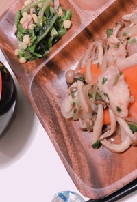 本日の夕飯❁鶏野菜ガーリック炒め