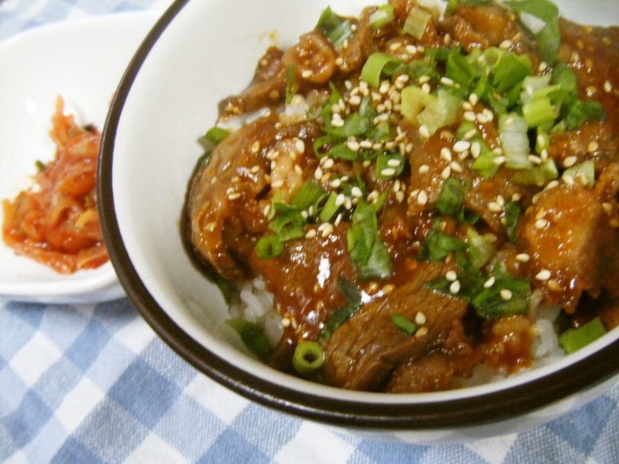 ◆うちの韓国風 カルビ丼◆の画像