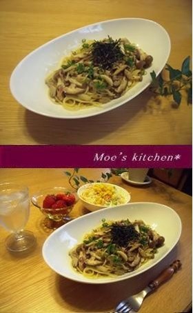 ランチに☆ザーサイときのこのパスタ♪
