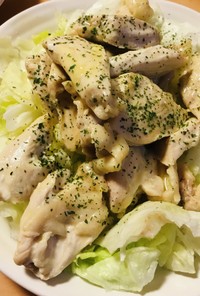 鶏肉のカラシマヨネーズ炒め＆レタスサラダ