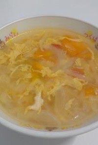 【給食】卵入りトマトスープ