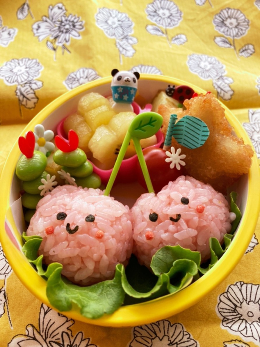 6月　さくらんぼちゃん　お弁当の画像