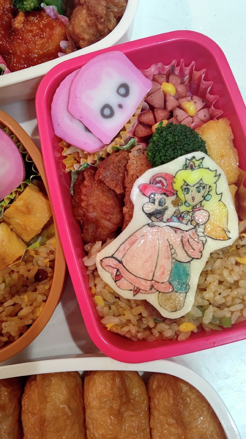 マリオ&ピーチ姫弁当～♪の画像
