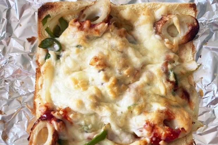 油揚げで ちくわ入りピザ レシピ 作り方 By Chamamakin クックパッド 簡単おいしいみんなのレシピが375万品