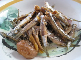 簡単☆小鰯の生姜煮 >゜)))彡