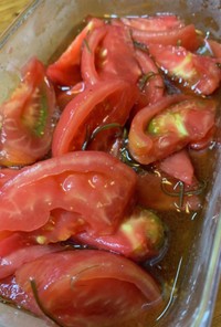 トマトと昆布のポン酢漬け