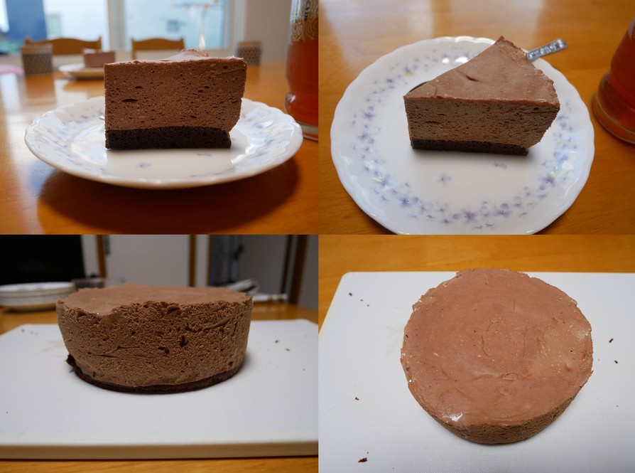 チョコレートレアチーズケーキの画像