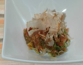 明太子の葱おかか和え
