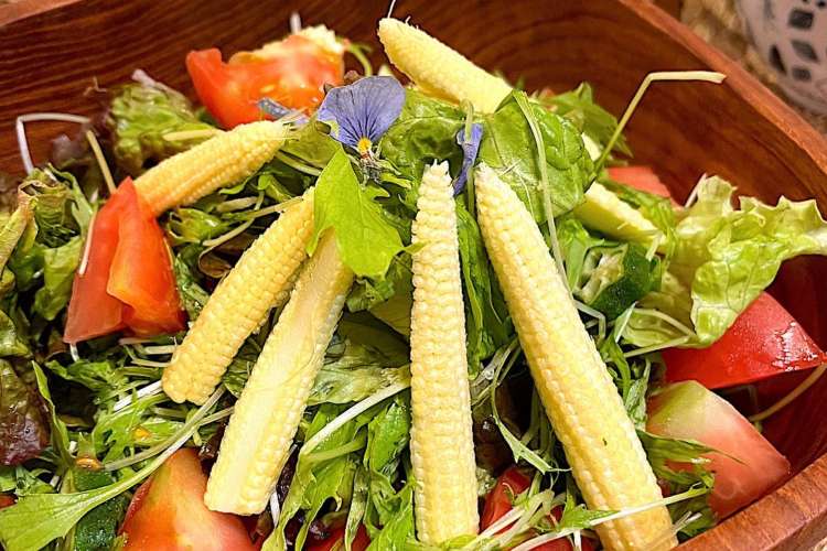 生ヤングコーンのサラダ 醤油ドレッシング レシピ 作り方 By Rinrin8 クックパッド 簡単おいしいみんなのレシピが376万品