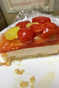フレッシュトマトのレアチーズケーキ